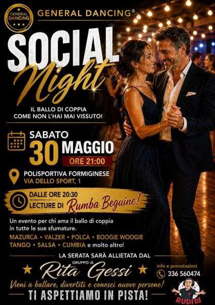 General Dancing presenta Social Night - serata con il gruppo di Rita Gessi