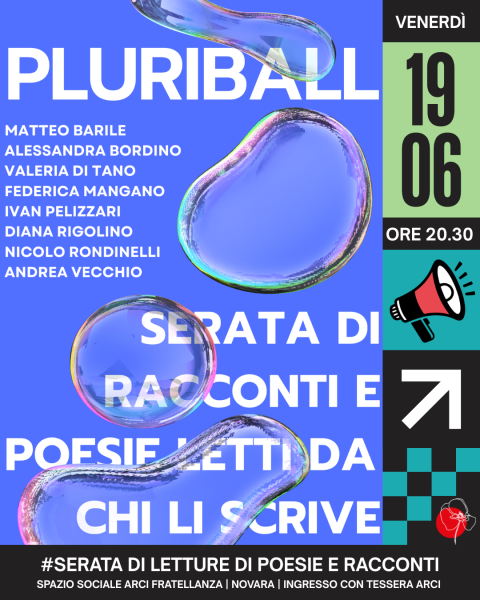 PLURIBALL: serata di racconti e poesie letti da chi li scrive