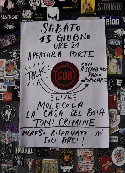 Toni Crimine - La casa del boia - Molecola Live GOB
