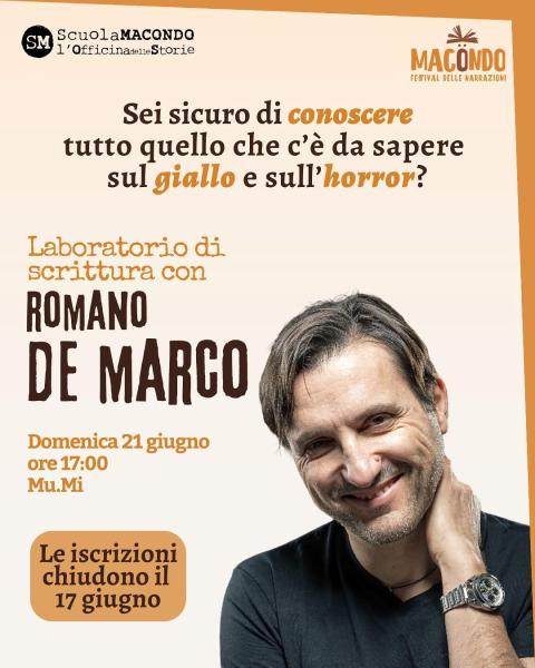 LABORATORIO DI SCRITTURA CON ROMANO DE MARCO