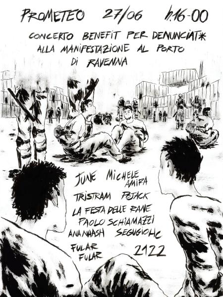 Concerto benefit per denunciat* alla manifestazione al porto di Ravenna