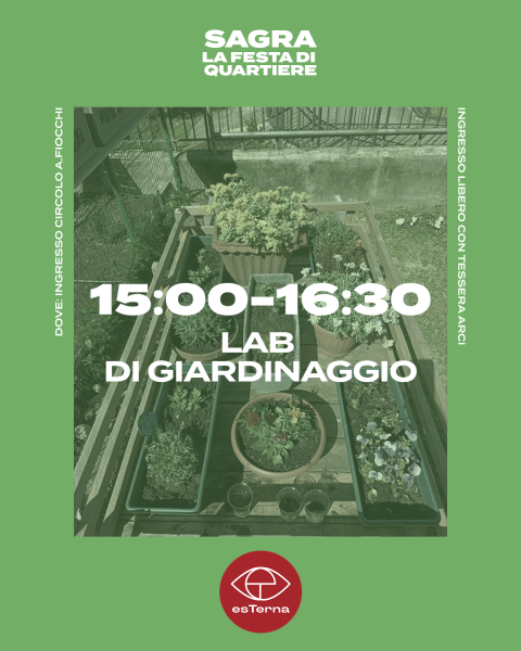 LABORATORIO DI GIARDINAGGIO