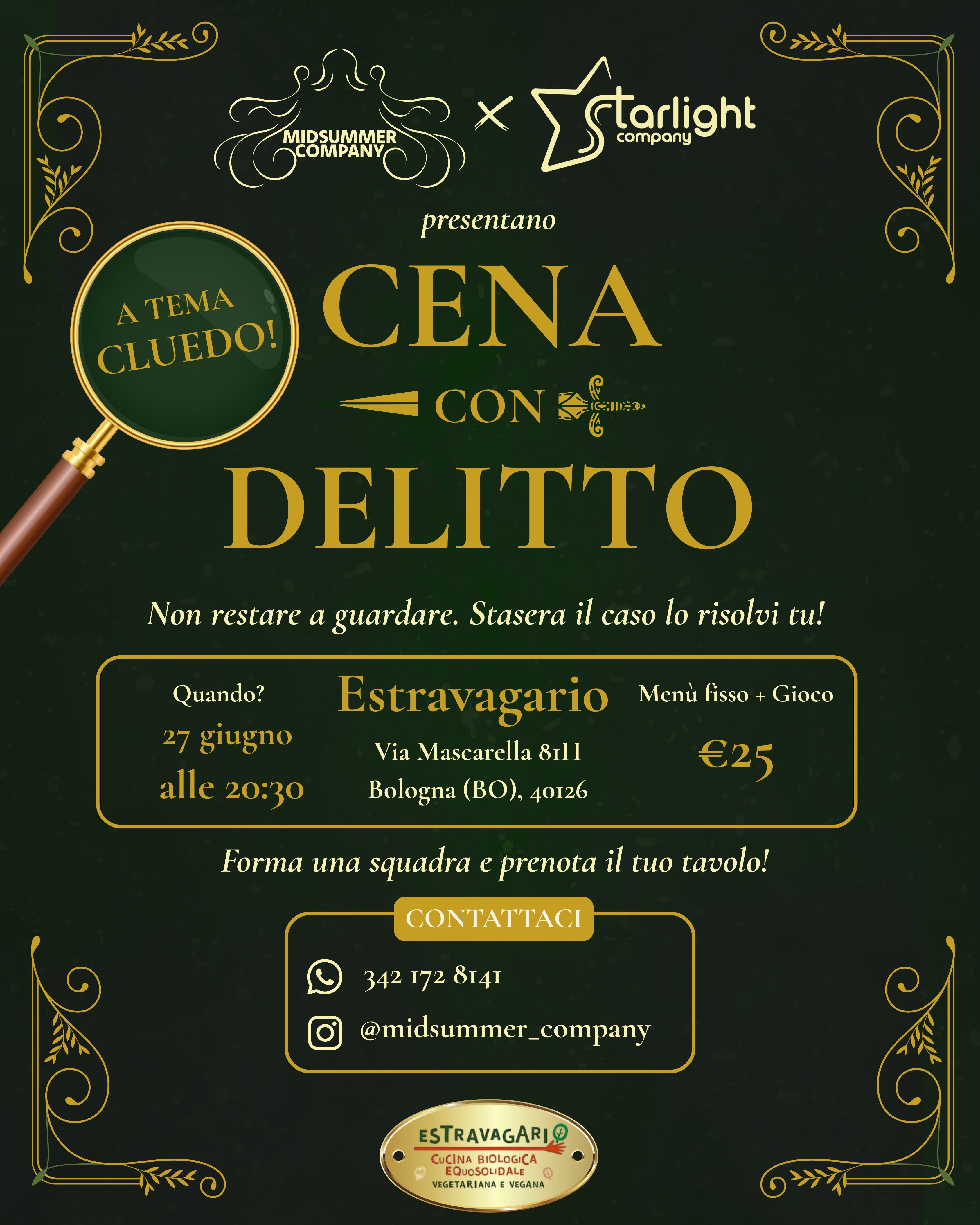 Cena con delitto - Tema: Cluedo!