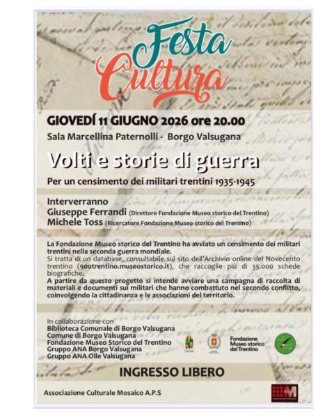 Festa cultura- Volti e storie di guerra