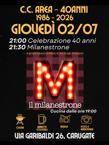 40 Anni di Area - Milanestrone