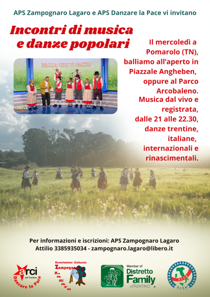 Incontri di musica  e danze popolari
