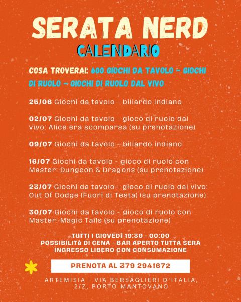 SERATA NERD + LARP (gioco di ruolo dal vivo) Alice è scomparsa