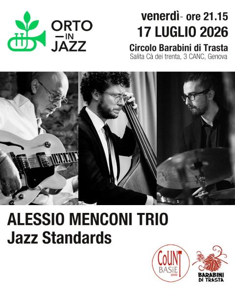 Orto in Jazz 2026 "Alessio Menconi Trio"