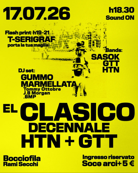 EL CLASICO HTN + GTT, “il Decennale”