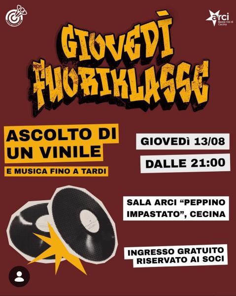 GIOVEDÌ FUORIKLASSE