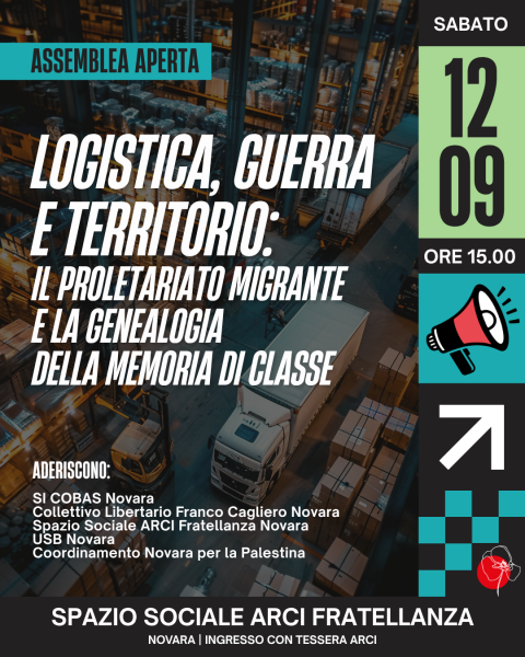 Logistica guerra e territorio | Assemblea aperta