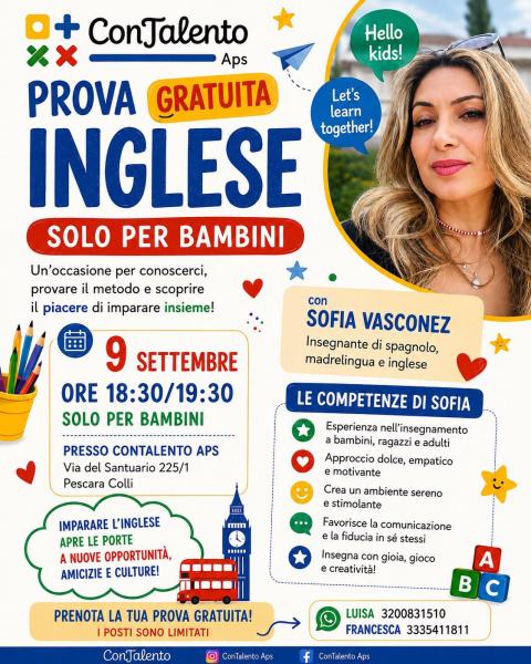 Prova Gratuita corso di inglese KIDS