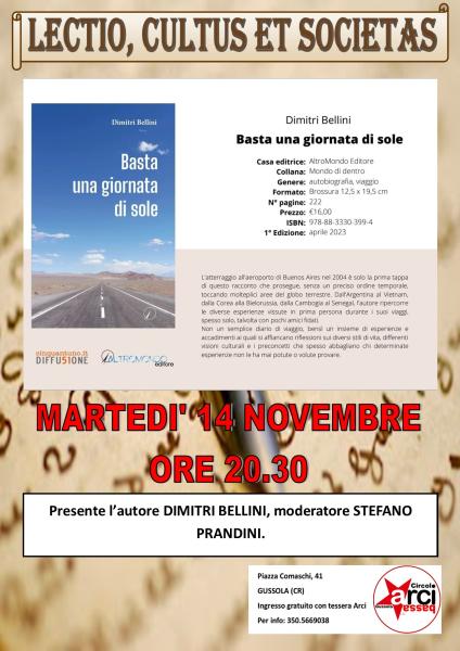 Presentazione libro - autore Dimitri Bellini