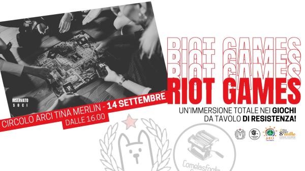 RIOT GAMES: giochi da tavolo di rivolta!