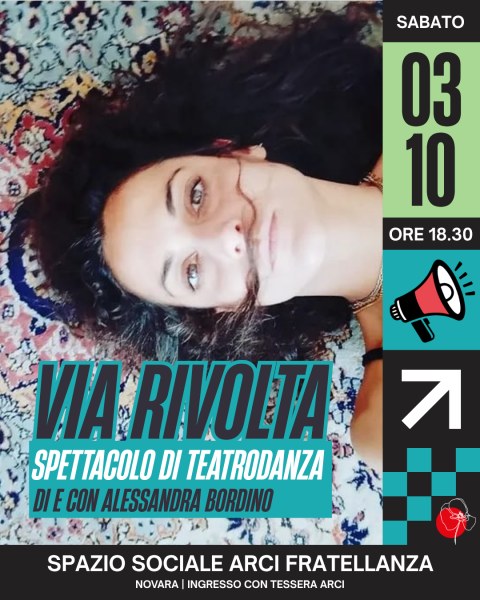 Via Rivolta! Performance di danzapoesia di Alessandra Bordino