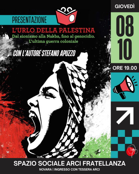 L'urlo della Palestina. Dal sionismo alla Nakba, fino al genocidio | Presentazione con Stefano Apuzzo