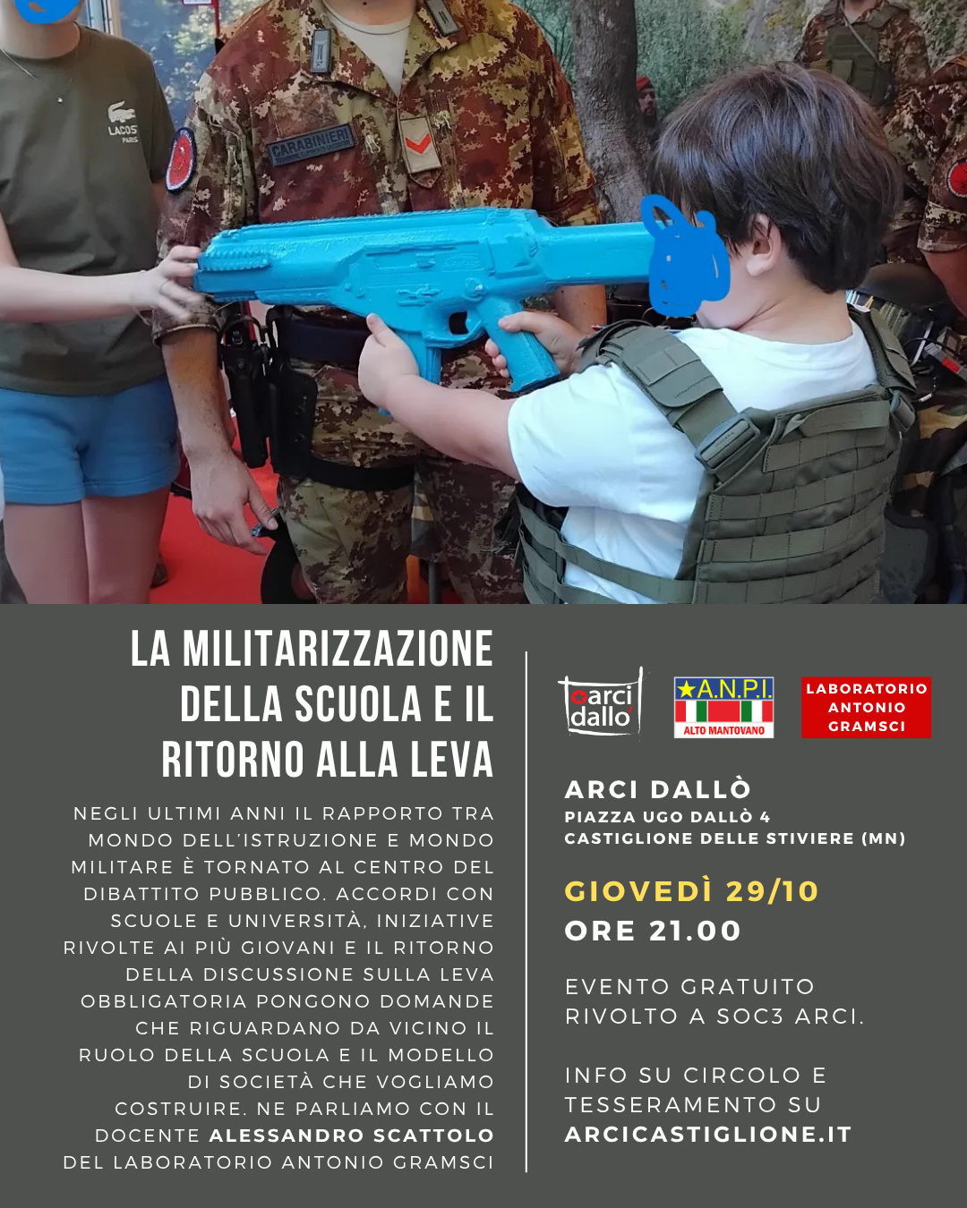 LA MILITARIZZAZIONE DELLA SCUOLA E IL RITORNO ALLA LEVA