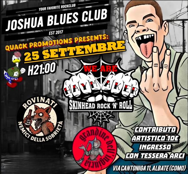 Venerdì 25 Settembre 2026 (ore 21:30) – Serata Oi! / Street Punk