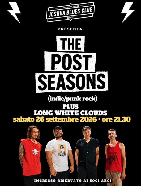 Sabato 26 Settembre 2026 (ore 21:30) – Serata Indie Punk & Rock