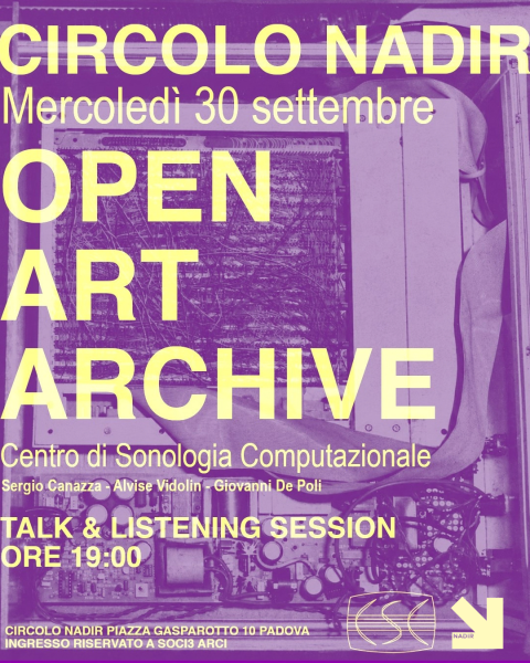 OPEN ART ARCHIVE - talk & listening session
