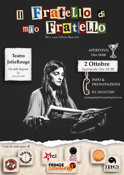 "Il fratello di mio fratello"- Silvia Bazzini spettacolo di prosa