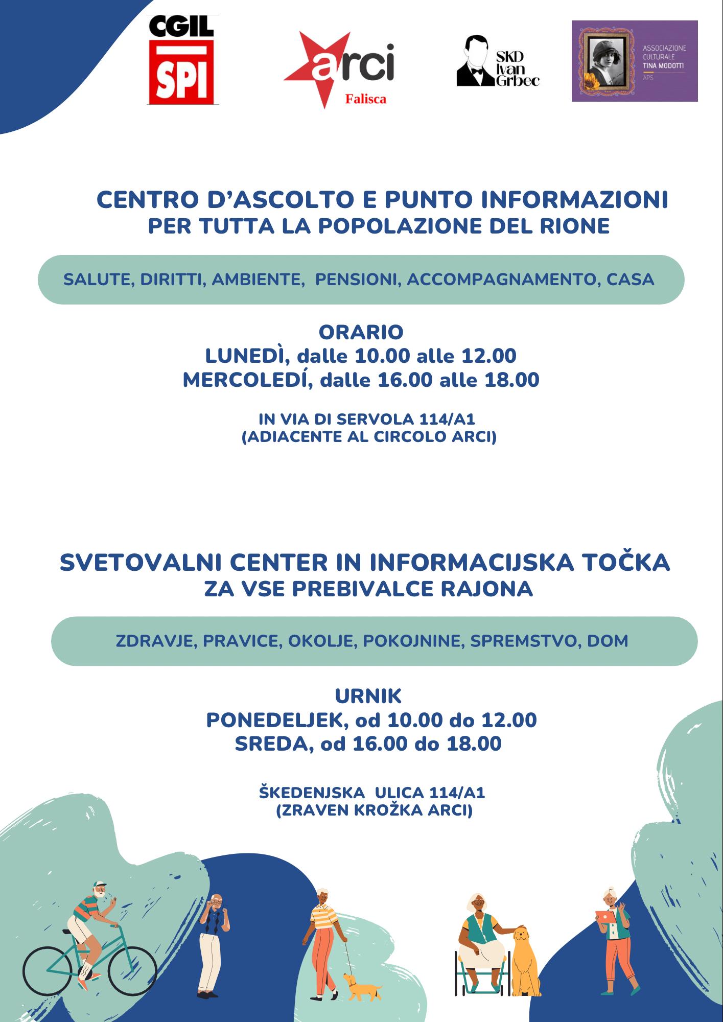 Riapertura del centro d'ascolto e punto d'informazioni