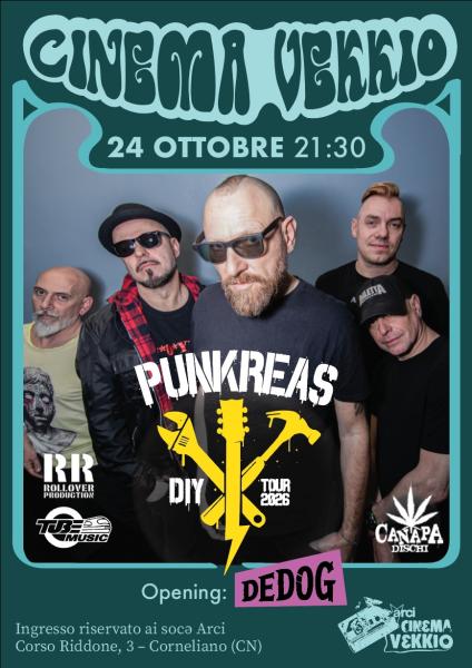 Concerto PUNKREAS | DIY TOUR 2026 - Opening DeDog