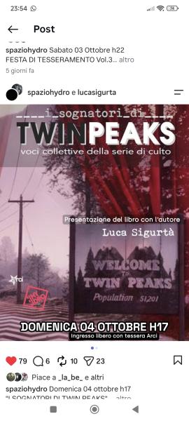 "I SOGNATORI DI TWIN PEAKS"
