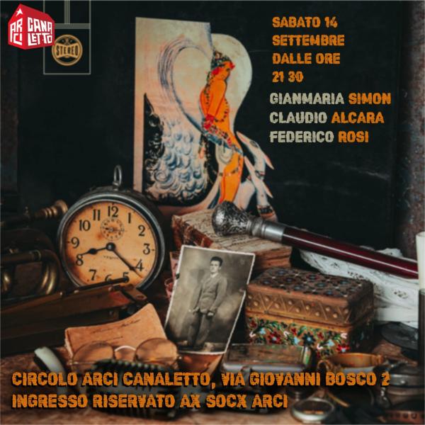 Concerto: Gianmaria Simon, Claudio Alcara e Federico Rosi