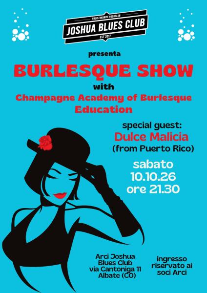 BURLESQUE SHOW with Champagne Academy of Burlesque Education