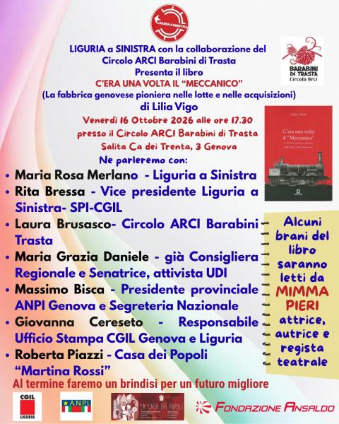 Presentazione del libro "C'era una volta "Il Meccanico"