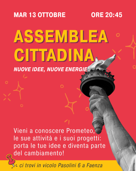 Assemblea cittadina. Nuove idee, nuove energie.