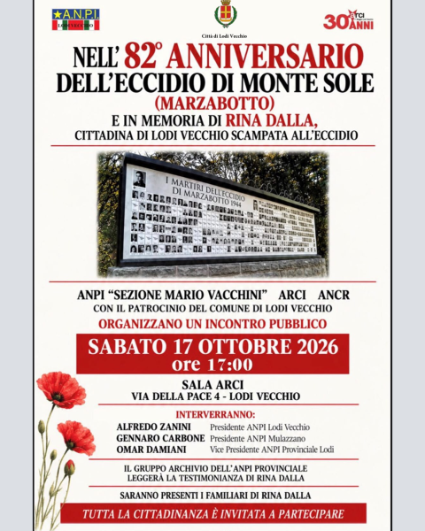 MARZABOTTO: RICORDARE PER NON DIMENTICARE