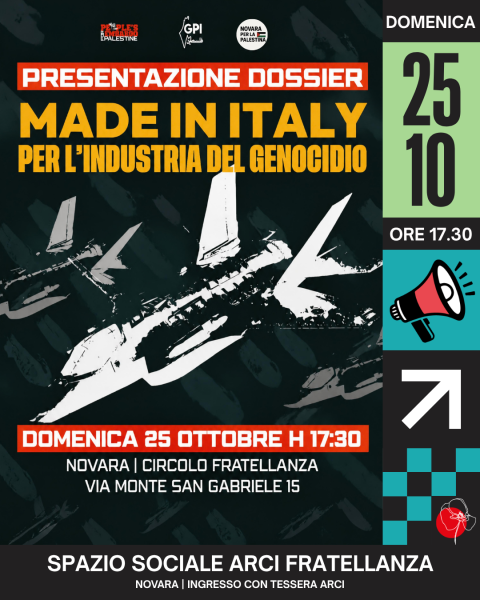 Made in Italy per l'industria del genocidio
