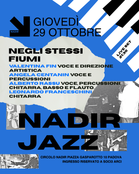 NADIR JAZZ: la rassegna • Negli Stessi Fiumi