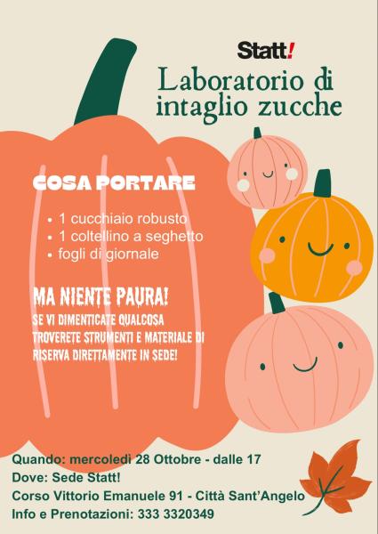 Laboratorio di intaglio zucche