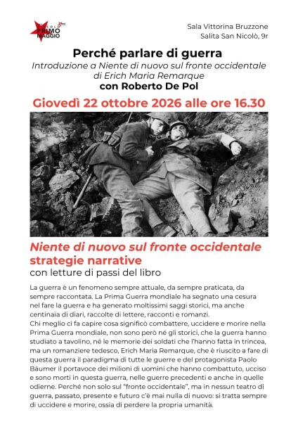 Perché raccontare la guerra. Introduzione a "Niente di nuovo sul fronte occidentale" di Erich Maria Remarque
