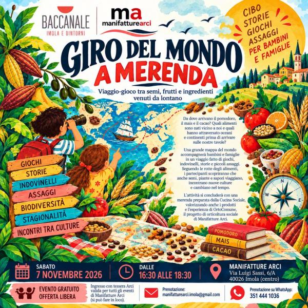 GIRO DEL MONDO A MERENDA