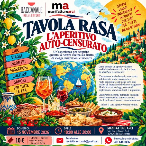 TAVOLA RASA L'APPERITIVO AUTO - CENSURATO