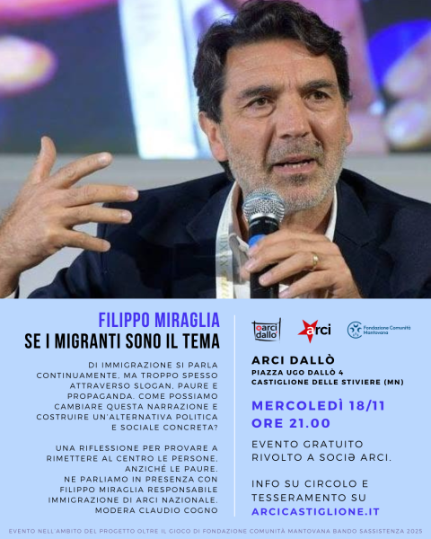 “SE I MIGRANTI SONO IL TEMA…” con FILIPPO MIRAGLIA