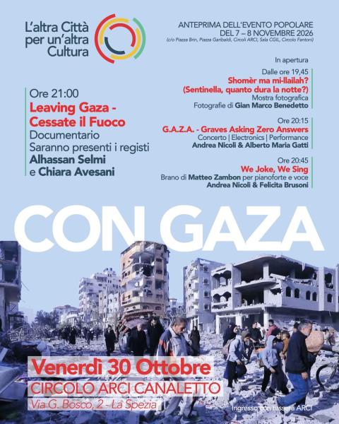 Anteprima L’altra Città: CON GAZA