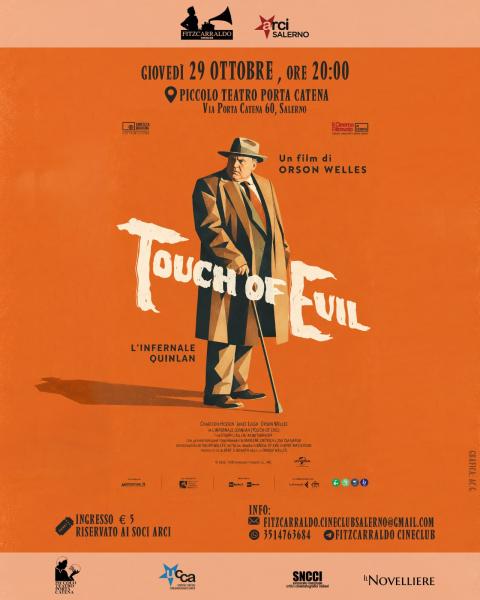Touch of evil (L'Infernale Quinlan") di Orson Welles apre la terza stagione del Fitzcarraldo Cineclub