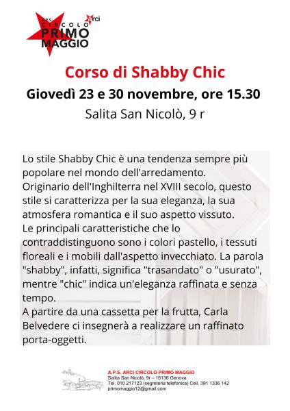 Breve corso di Shabby Chic