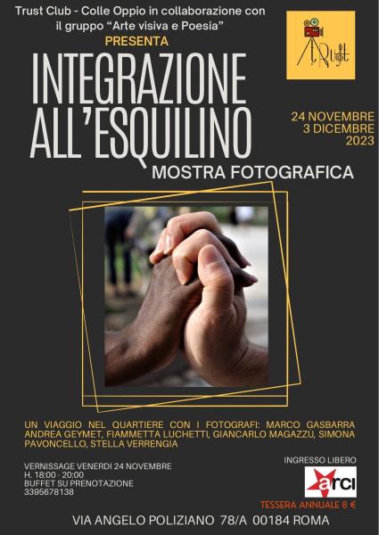 Vernissage Mostra fotografica a tema "l'integrazione all'Esquilino"