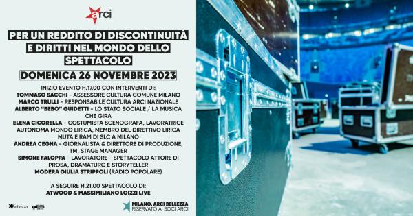 Per un Reddito di Discontinuità e Diritti nel Mondo dello Spettacolo