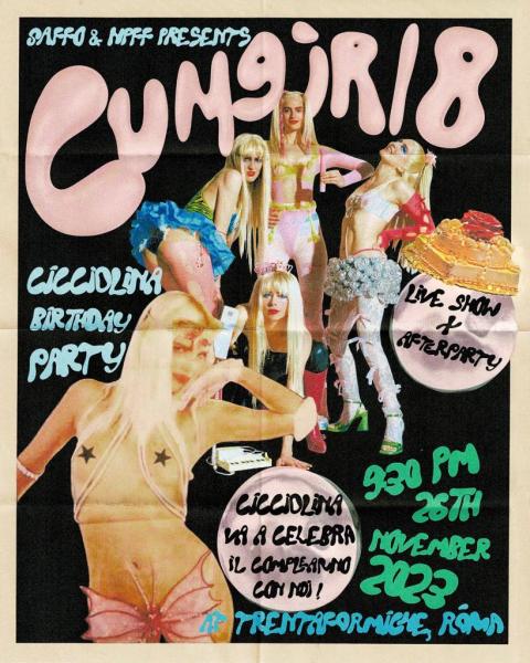 CumGirl8 (post punk | New York) + Cicciolina's Birthday Party ⚡️ Trenta Formiche