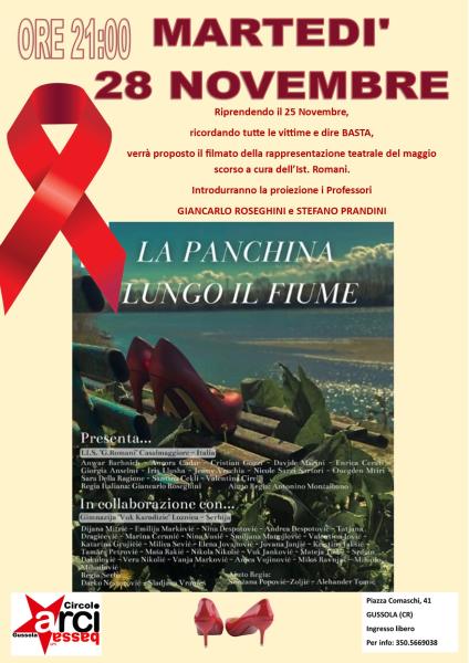 SEMPRE 25 NOVEMBRE!! La panchina lungo il fiume