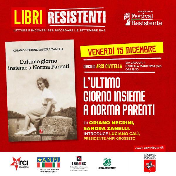 L'ultimo giorno insieme a Norma Parenti - presentazione libro e aperitivo