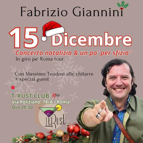 "Concerto natalizio un po' per sfizio" ... di e con Fabrizio Giannini