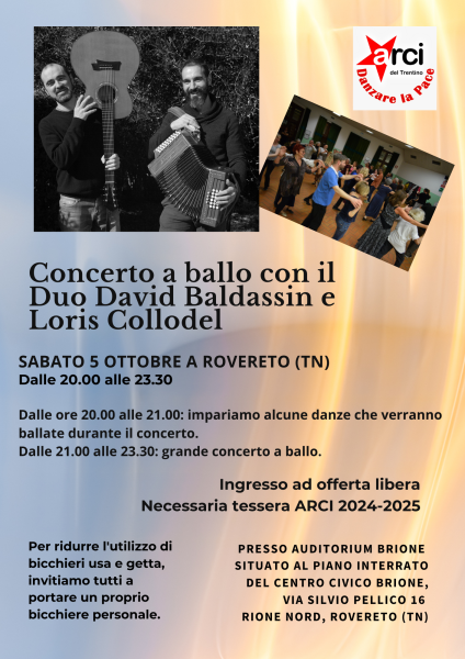 Concerto a ballo con il Duo David Baldassin e  Loris Collodel